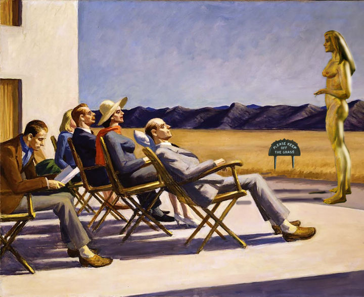 Arte digitale intitolato "Edward Hopper keep…" da Dodi Ballada, Opera d'arte originale