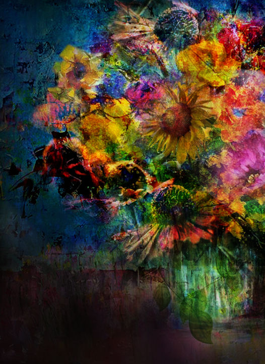 Digital Arts titled "efflorescence" by Dodi Ballada, Original Artwork, Digital Painting