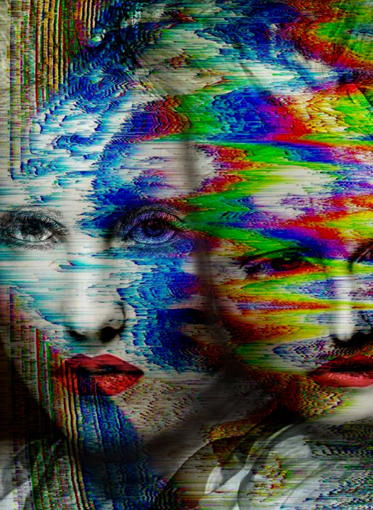 Digital Arts titled "glitch" by Dodi Ballada, Original Artwork