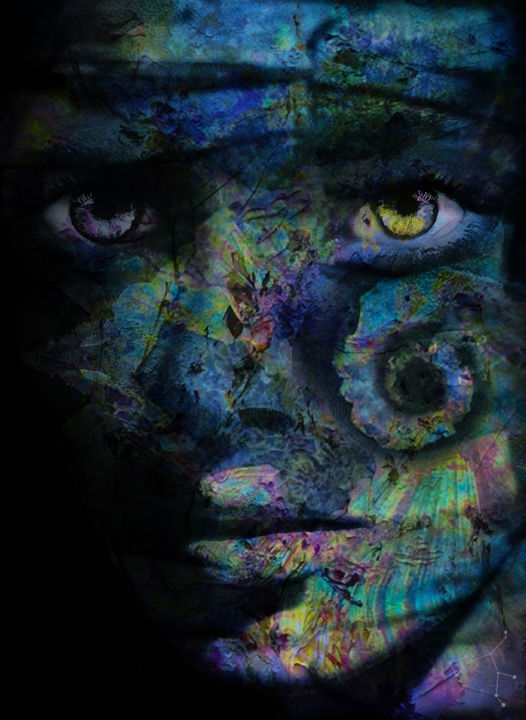 Digital Arts titled "jigsaw" by Dodi Ballada, Original Artwork, Digital Painting