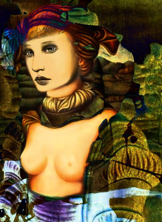Digital Arts titled "noblesse oblige" by Dodi Ballada, Original Artwork, Digital Painting
