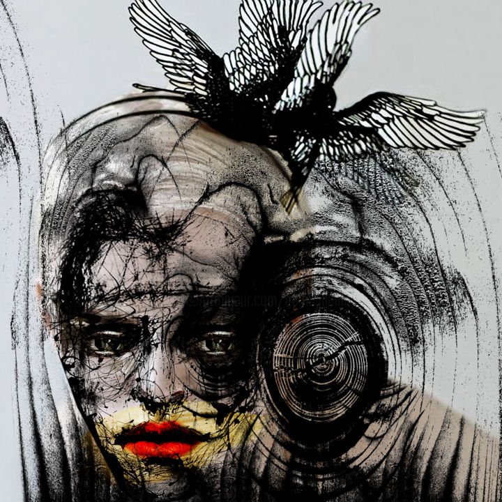 Цифровое искусство под названием "target" - Dodi Ballada, Подлинное произведение искусства, Цифровая живопись
