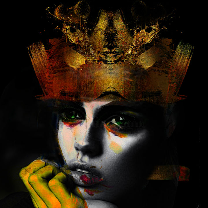 Digital Arts titled "does your crown fit…" by Dodi Ballada, Original Artwork, Digital Painting