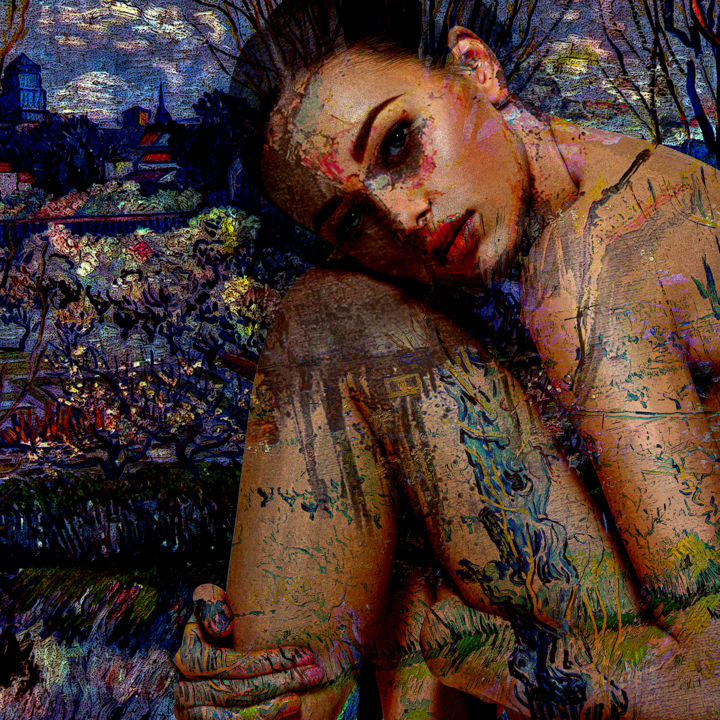 Arts numériques intitulée "Painting is just an…" par Dodi Ballada, Œuvre d'art originale, Travail numérique 2D