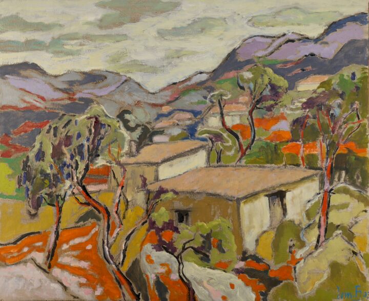 Peinture intitulée "Provence" par Dominique Bertrand, Œuvre d'art originale