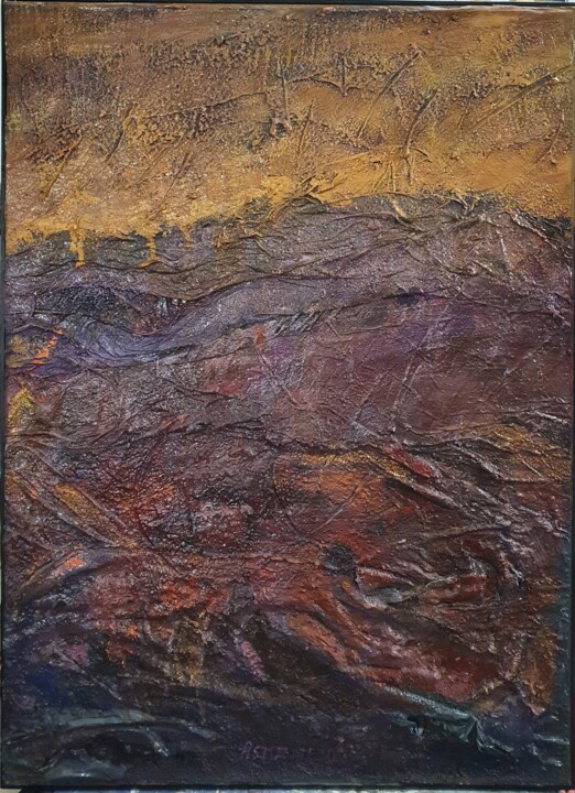Картина под названием "Notturno 03" - Domenico Asmone, Подлинное произведение искусства, Акрил