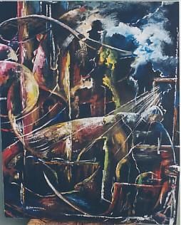 Pintura titulada "Clair obscur" por Duckens Domersan, Obra de arte original, Oleo