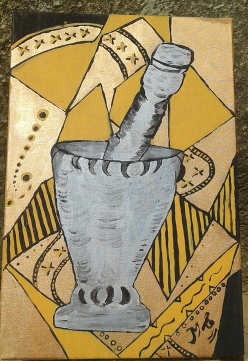 Peinture intitulée "A força de um braco" par Mille Tavares El Dorado, Œuvre d'art originale