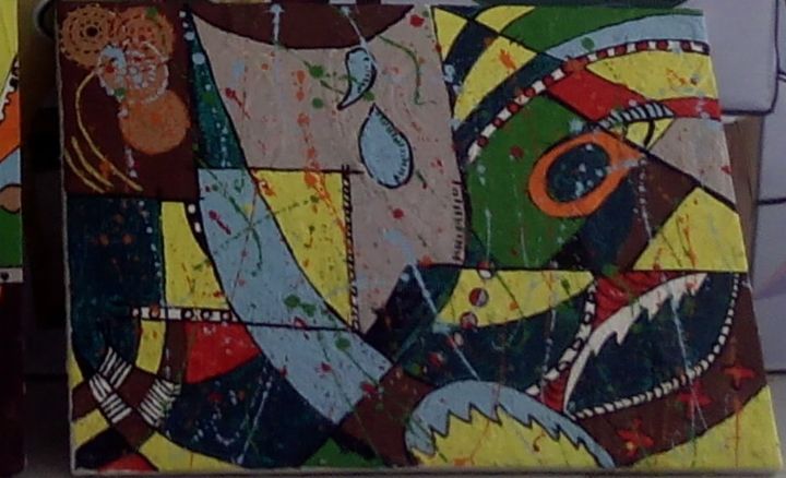 Картина под названием "Água fonte de vida-…" - Mille Tavares El Dorado, Подлинное произведение искусства, Акрил