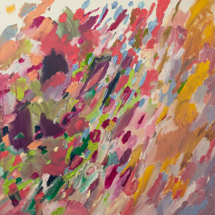 Картина под названием "Mood of the Day" - Dominic Virtosu, Подлинное произведение искусства, Масло Установлен на Деревянная…