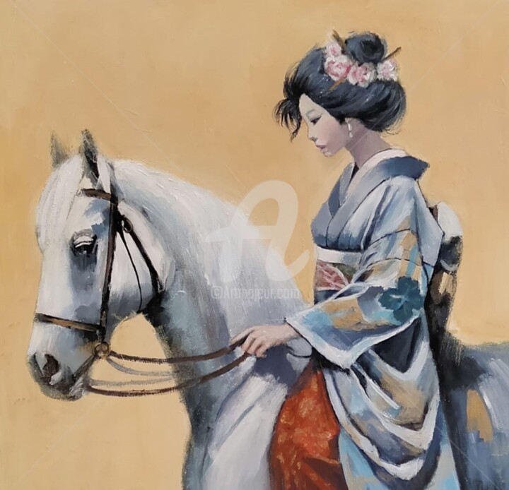 Pittura intitolato "Genko" da Dominique Bonhommet, Opera d'arte originale, Acrilico