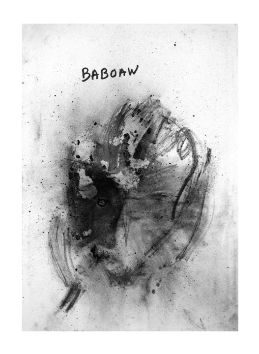 Dessin intitulée "Babaow" par Dominique Cerf, Œuvre d'art originale, Graphite