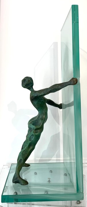 Sculpture titled "L'Ambitieuse" by Dominique Dardek, Original Artwork, Bronze