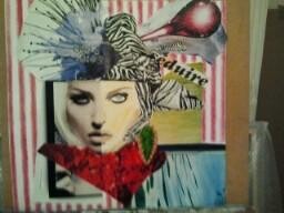 Painting titled "Collage ado" by Dominique De Roo, Original Artwork, Collages
