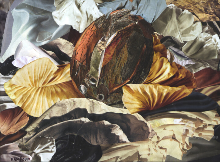 Κολάζ με τίτλο "Automne tropical" από Dominique Gobelin Mansour, Αυθεντικά έργα τέχνης