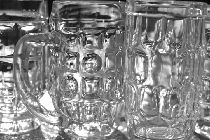 Photographie intitulée "1150 verres de biere" par Dominique Goujard, Œuvre d'art originale, Photographie numérique