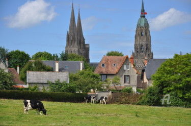 Photographie intitulée "Cathédrale de Bayeux" par Dominique Goujard, Œuvre d'art originale