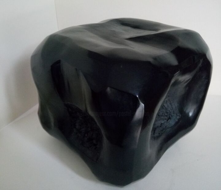 Sculpture intitulée "Déformation cube po…" par Dominique Jolivet, Œuvre d'art originale, Céramique