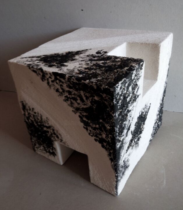 Sculpture titled "Paysage" by Dominique Jolivet, Original Artwork, Ceramics