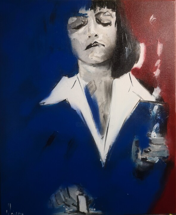 Painting titled "Pulp fiction" by Dominique Kleiner, Original Artwork, Acrylic