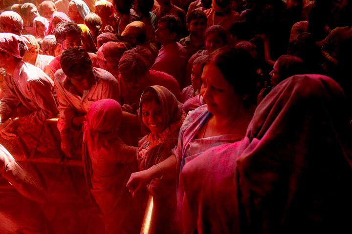 Fotografie mit dem Titel "Holi festival. Inde" von Dominique Leroy, Original-Kunstwerk