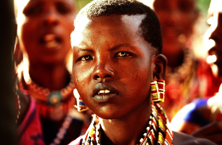 Photography titled "Tribu Kikuyu. Kenya" by Dominique Leroy, Original Artwork