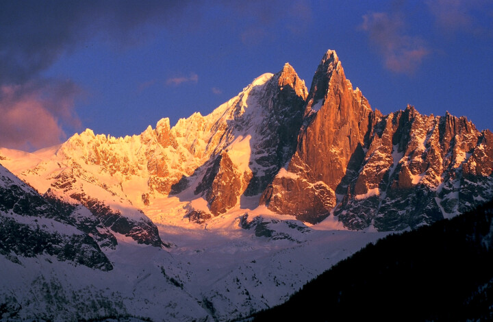 Fotografia intitulada "Mont Blanc Chamonix" por Dominique Leroy, Obras de arte originais