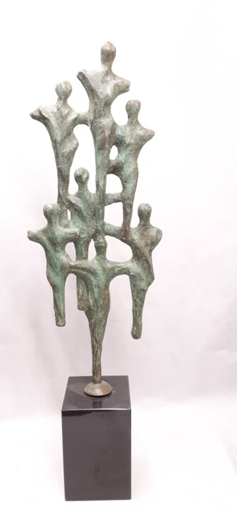 Sculpture titled "ensemble" by Dominique Peri, Original Artwork, Bronze