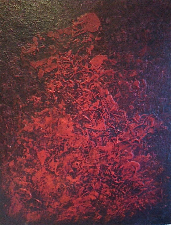 Pittura intitolato "Robe Cardinale" da Dominique Reboux, Opera d'arte originale, Acrilico