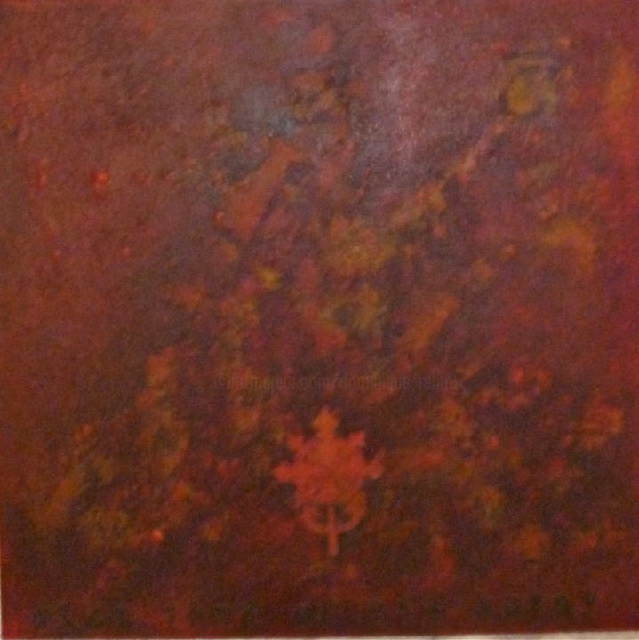 Painting titled ""ZEWDITU I" Impérat…" by Dominique Reboux, Original Artwork, Acrylic