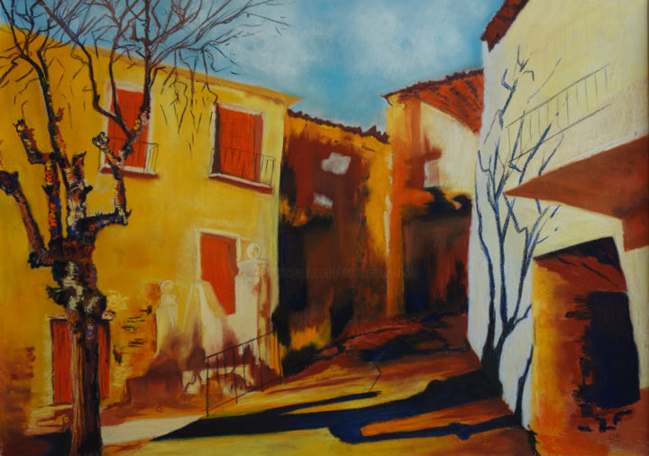 Painting titled "Andalousie" by Dominique Righi, Original Artwork