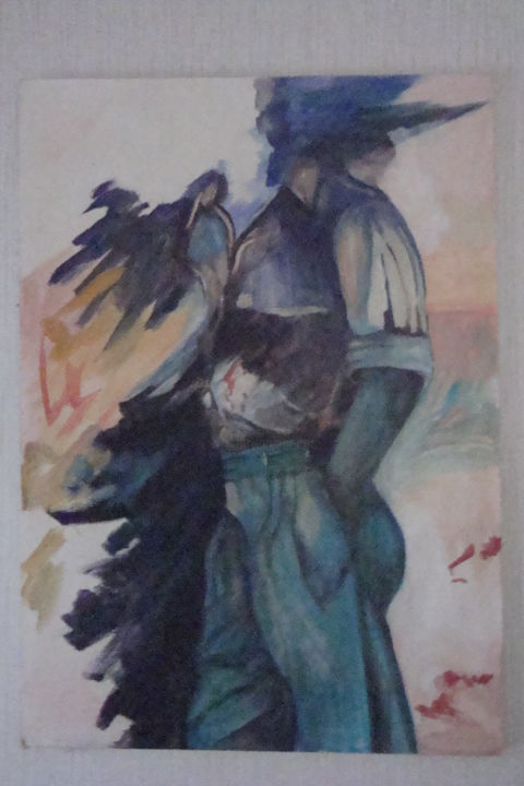 Peinture intitulée "LUI" par Drio, Œuvre d'art originale,