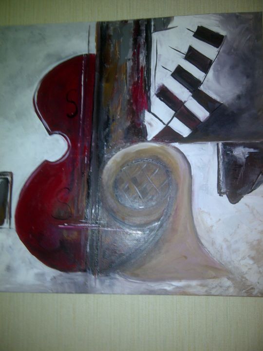 Painting titled "JAZZ" by Drio, Original Artwork