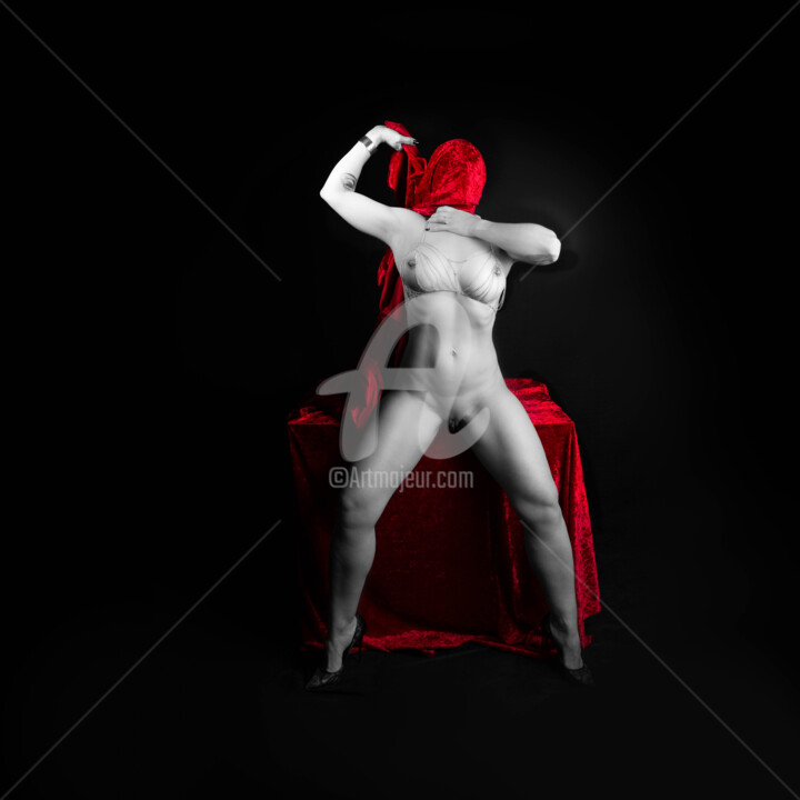 Photographie intitulée "Red Velvet #2" par Dominique Weisrock (ART'n Charm), Œuvre d'art originale, Photographie numérique