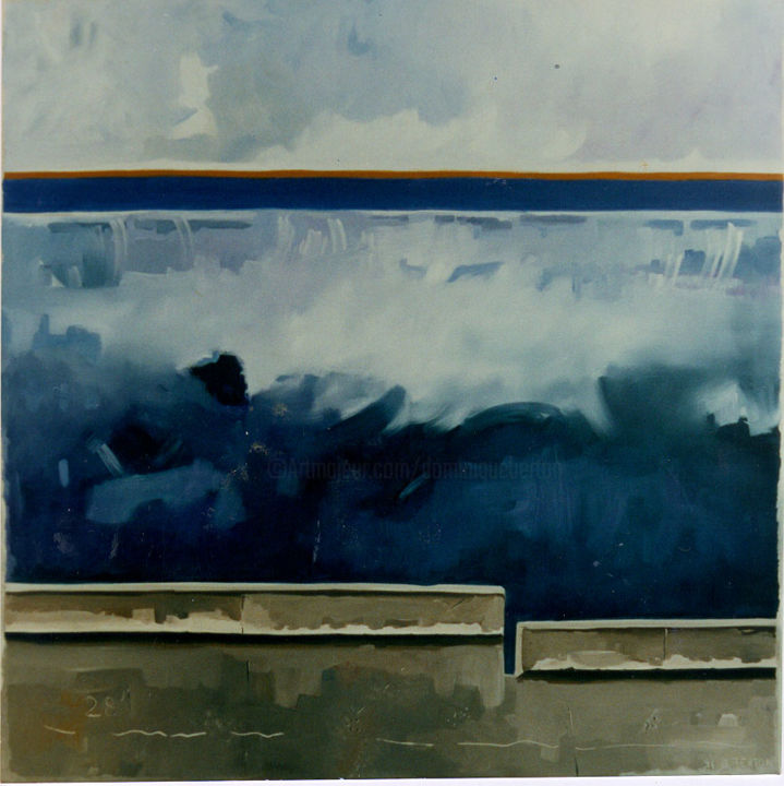 Картина под названием "Eclat de mer" - Dominique Berton, Подлинное произведение искусства
