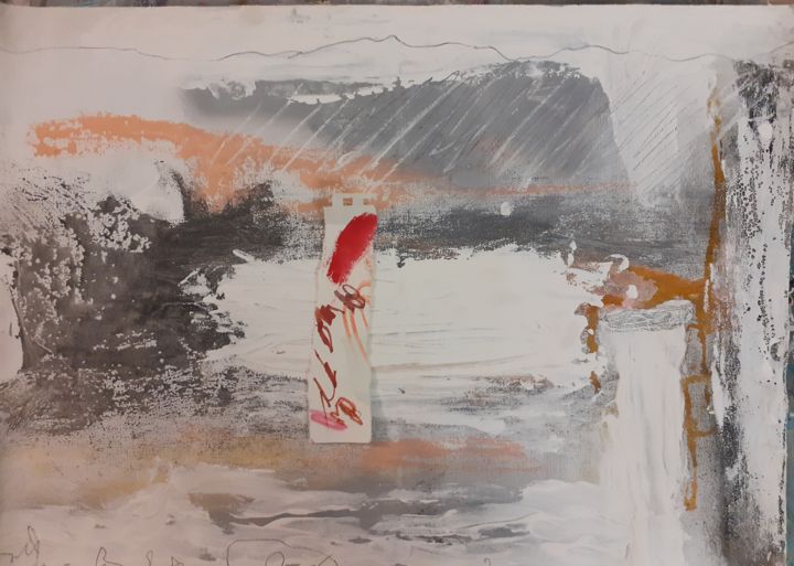 Peinture intitulée "tableau 24 novembre…" par Dominique Evrard, Œuvre d'art originale, Acrylique