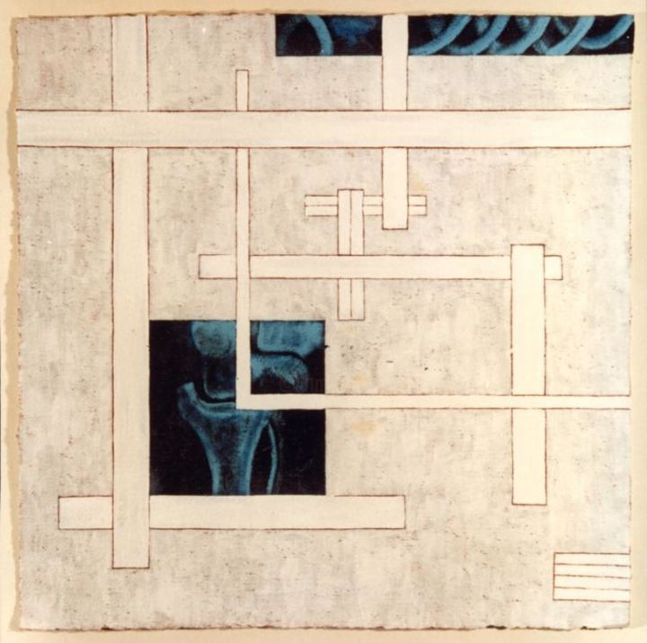 Painting titled "Radiographie 7" by Dominique Marthouret, Original Artwork