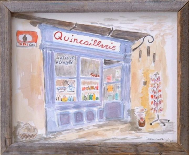 Painting titled "La Quincaillerie" by Dominique Colver, Original Artwork