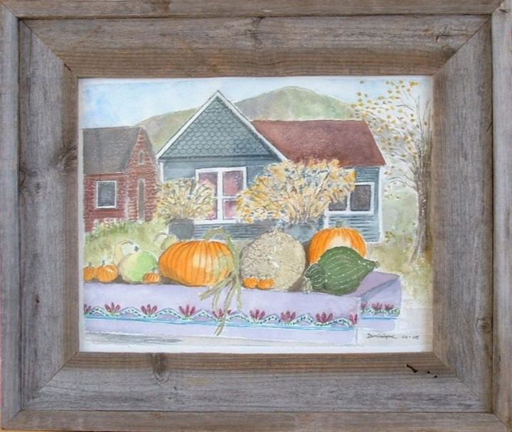 Painting titled "fall in Aspen" by Dominique Colver, Original Artwork