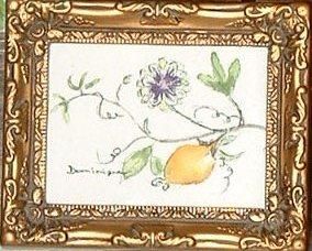 Painting titled "Fruit de la passion" by Dominique Colver, Original Artwork