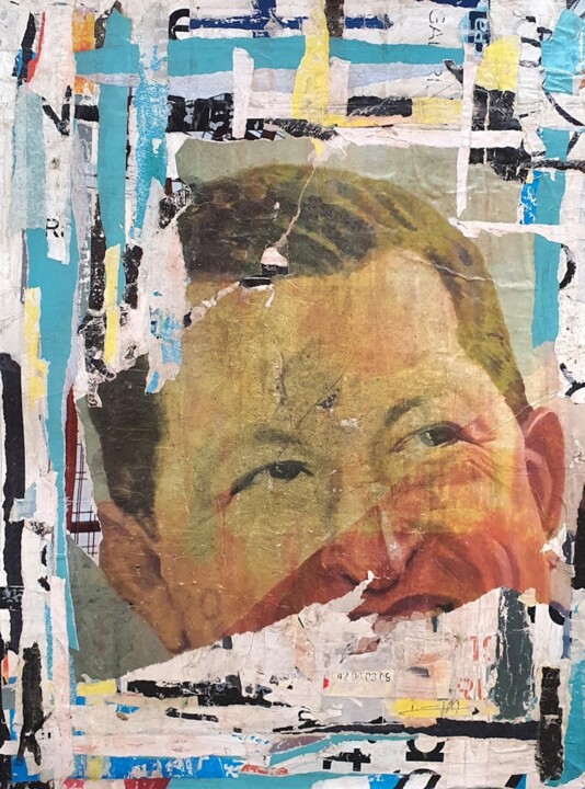 Collages titled "Chaves !" by Dominique Kerkhove (DomKcollage), Original Artwork, Collages Mounted on Cardboard