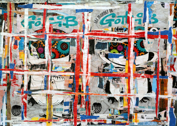 Collages titulada "Gotlib" por Dominique Kerkhove (DomKcollage), Obra de arte original, Collages