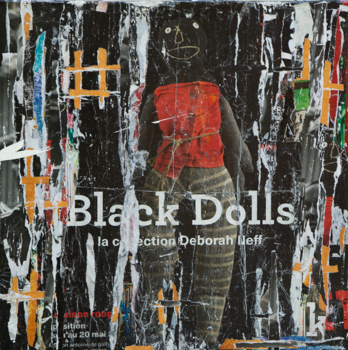 Collages intitulée "Black Dolls" par Dominique Kerkhove (DomKcollage), Œuvre d'art originale, Collages