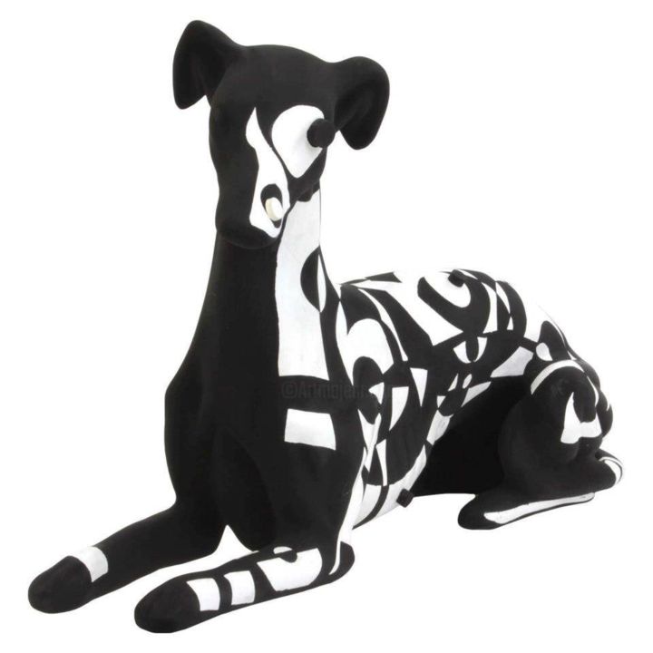 Escultura intitulada "dog chuva" por Patrícia Azoni, Obras de arte originais, Média Mixtas