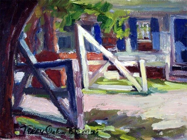 Peinture intitulée "The Gate" par Don Bourret, Œuvre d'art originale, Huile