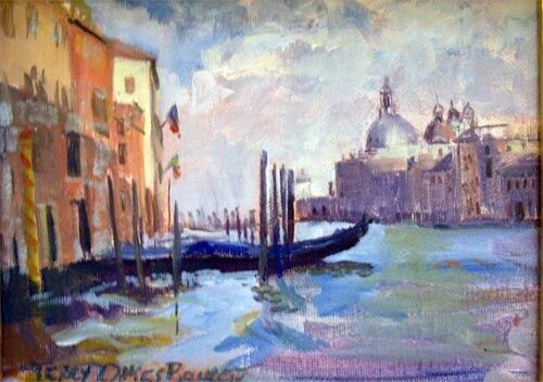 Painting titled "Grand Canal" by Don Bourret, Original Artwork