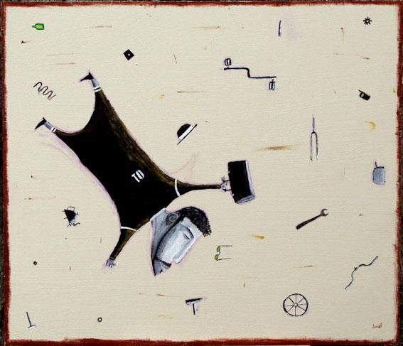 绘画 标题为“bicycle accident” 由Donal Mckernan, 原创艺术品