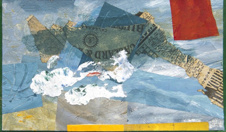 Κολάζ με τίτλο "Mother Earth" από Donald Mcleman, Αυθεντικά έργα τέχνης, Κολάζ Τοποθετήθηκε στο Άλλος άκαμπτος πίνακας