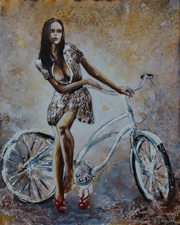 Painting titled "Come on..." by Donatella Marraoni, Original Artwork, Oil