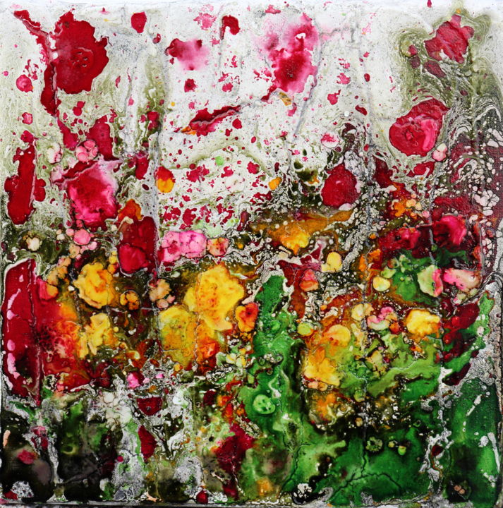 Pintura titulada "poppies and friends…" por Donatella Marraoni, Obra de arte original, Oleo